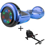 6.5" Chrome Segway Hoverboard + HoverKart BUNDLE DEAL