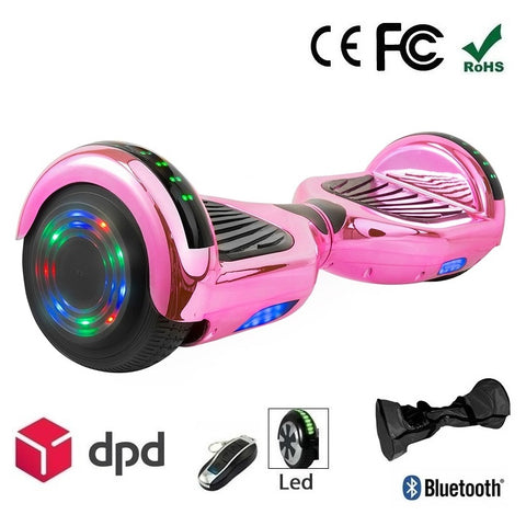 Chrome Pink 6.5" Led Wheel Hoverboard