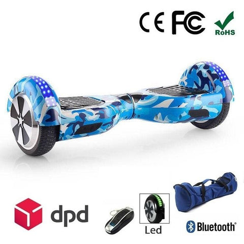 Blue Camouflage 6.5" Premium Hoverboard