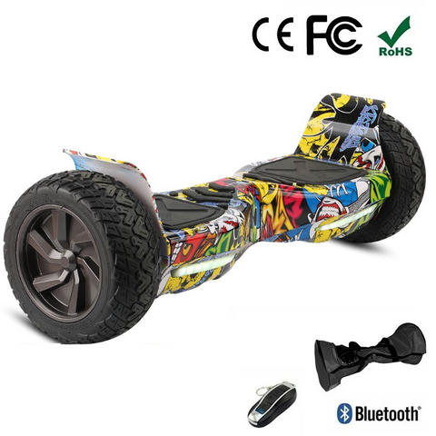 8.5" All Terrain Off Road Hummer Hoverboard Segway Graffiti